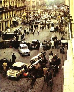 Barrio Latino tras los incidentes del mayo del 68. Barrio Latino tras los incidentes del mayo del 68.