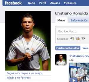 ronaldo y facebook