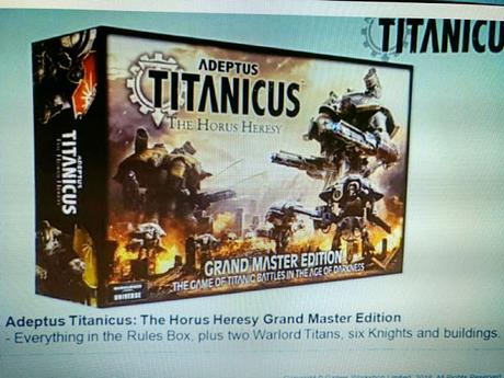 Fotos y datos nuevos de Adeptus Titanicus