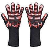 GoHiking - Guantes para barbacoa, resistentes al calor, para horno, cocina (100% algodón, resiste el calor hasta 500 ºC)