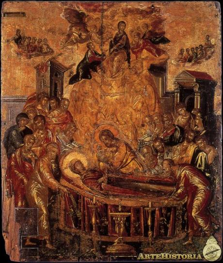 Resultado de imagen de El Greco etapa cretense DormiciÃ³n de la Virgen