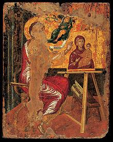Resultado de imagen de El Greco etapa cretense San Lucas pintando a la figura de la Virgen MarÃ­a