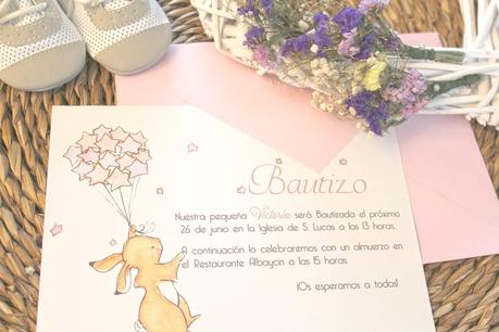 Tiernas Invitaciones de Bautizo