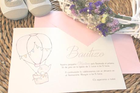 Tiernas Invitaciones de Bautizo