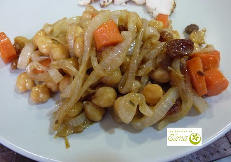 Ensalada  de garbanzos agridulce