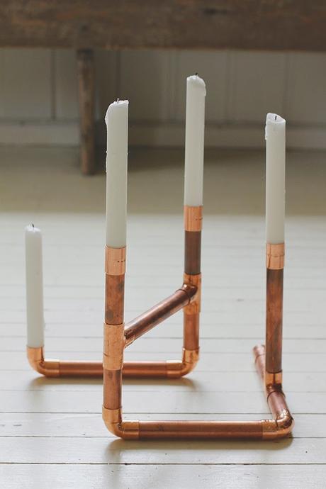 DIY: un portavelas de cobre low cost