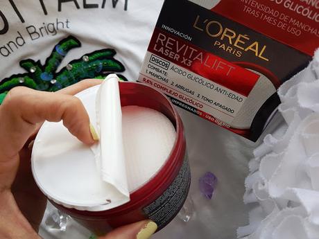 Discos con Ácido Glicólico Revitalift Laser X3 de L´oréal: Mi Experiencia Discos con Ácido Glicólico Revitalift Laser X3 de L´oréal: Mi Experiencia