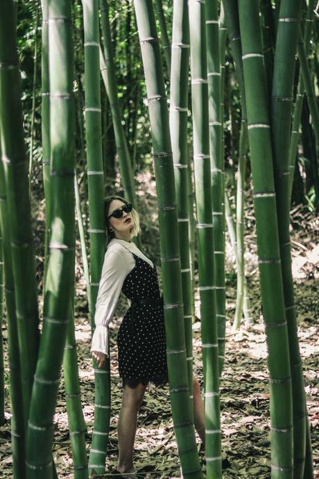 DOTS DRESS BEHIND BAMBOO