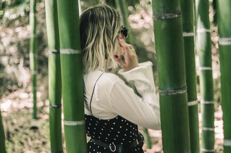 DOTS DRESS BEHIND BAMBOO