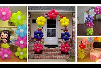 Aprende cómo hacer arcos de globos con forma de flor - Paperblog