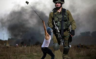 el villano arrinconado, humor, chistes, reir, satira, David, Goliat, Franja de Gaza, Yahveh