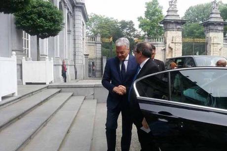 Ministro de Exteriores de Bélgica recibe en Bruselas a Bruno Rodríguez