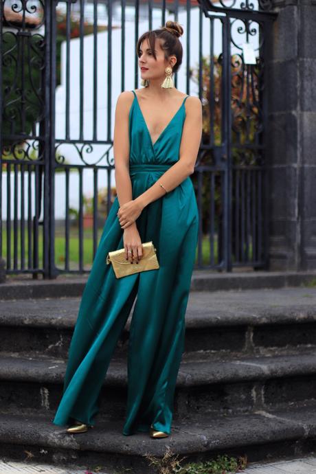 GREEN JUMPSUIT