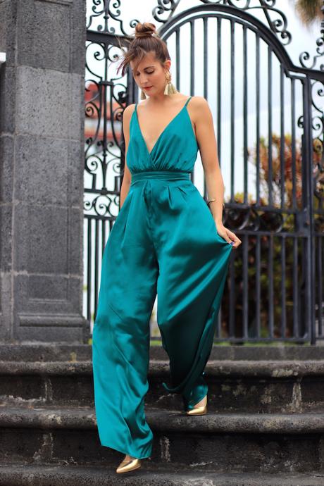 GREEN JUMPSUIT