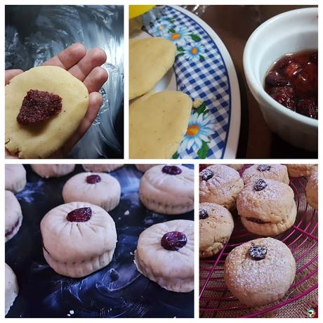 Galletas de arándanos rojos