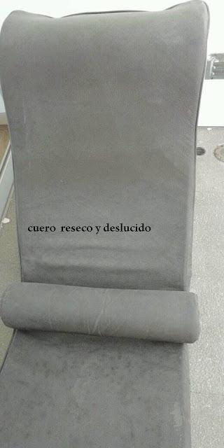 TEÑIDO DE MUEBLES DE CUERO MUY DAÑADOS