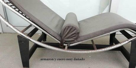 TEÑIDO DE MUEBLES DE CUERO MUY DAÑADOS