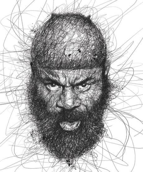 Dibujos de caras de famosos con un estilo unico por Vince Low Dibujos de caras de famosos con un estilo unico por Vince Low