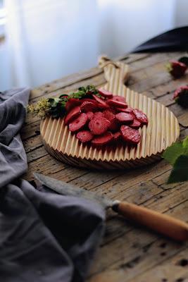 Tarta de Fresas, Limón y mascarpone