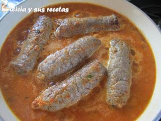 FILETES DE TERNERA RELLENOS AL VINO DE MADEIRA