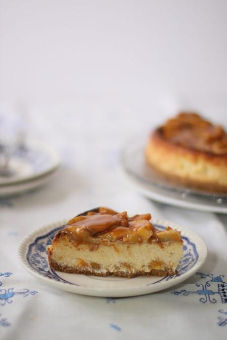 cheesecake de melocotón y vainilla