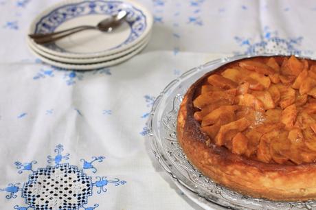 cheesecake de melocotón y vainilla