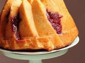 Bundt cake limón espiral frambuesa