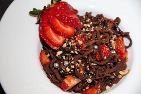 Espaguetis de chocolate Espaguetis de chocolate