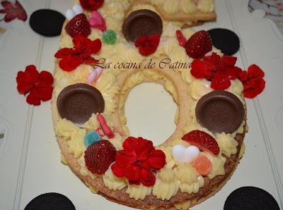 Tarta Adikosh (tarta de números y letras)