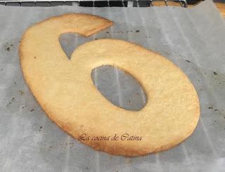 Tarta Adikosh (tarta de números y letras)