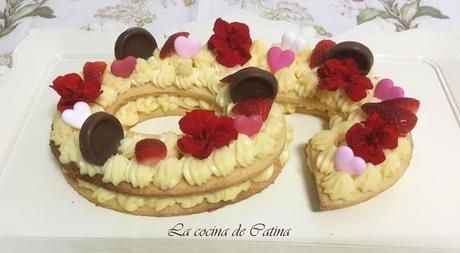 Tarta Adikosh (tarta de números y letras)