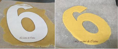 Tarta Adikosh (tarta de números y letras)