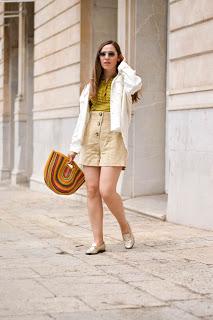 The beautiful white denim jacket