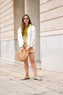 The beautiful white denim jacket