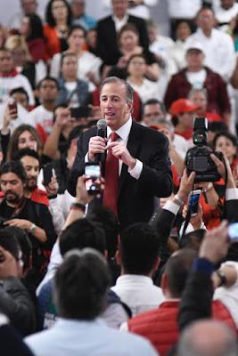 Mensaje de José Antonio Meade durante su encuentro con militantes, posterior al Segundo Debate Presidencial