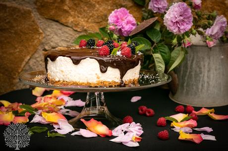 Tarta de mousse de coco