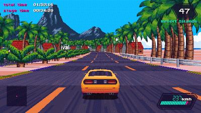Carreras nostálgicas en 'Slipstream', un nuevo juego de coches 'indie' que apela a los arcades sobre ruedas