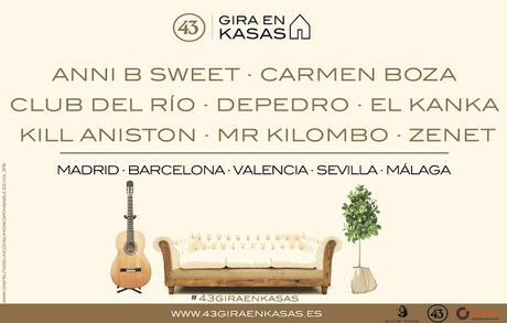 Conciertos en casas de Anni B Sweet, Carmen Boza, Club del Río, Depedro, El Kanka, Zenet...