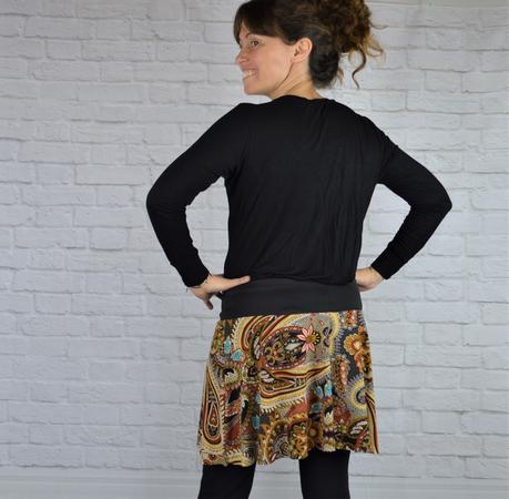 falda handmade estampado étnico uVe