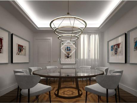 Este Piso en un Edificio Histórico Ofrece un Sabor Elegante en el Centro de Madrid