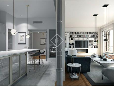 Este Piso en un Edificio Histórico Ofrece un Sabor Elegante en el Centro de Madrid