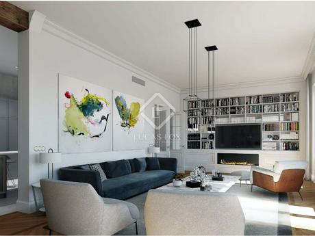 Este Piso en un Edificio Histórico Ofrece un Sabor Elegante en el Centro de Madrid