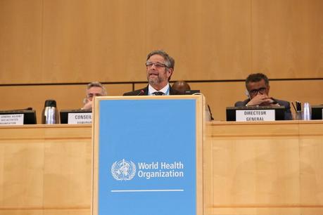 Ministro Rubinstein disertó en la 71º Asamblea de la Organización Mundial de la Salud.