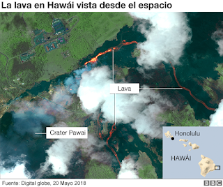 Peligroso fenómeno de la lava al llegar al océano.