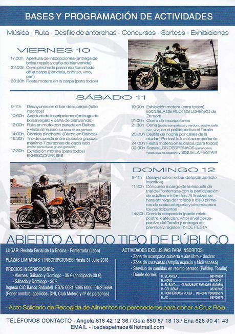 En agosto se celebra la 1ª Concentración de motos Ciudad de Ponferrada, consulta el programa