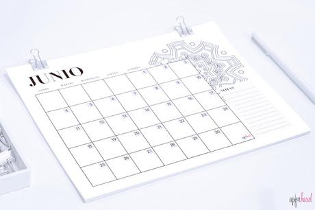 Freebie: Calendario Junio