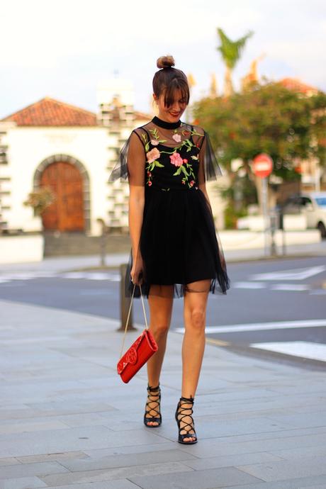 BLACK TUL DRESS