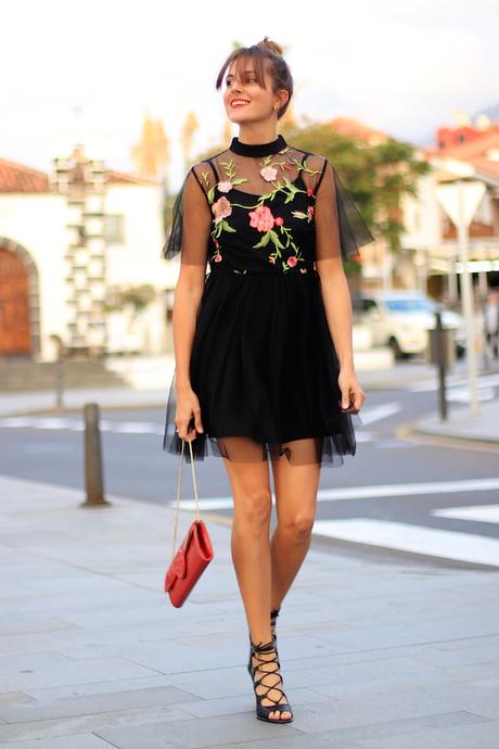 BLACK TUL DRESS