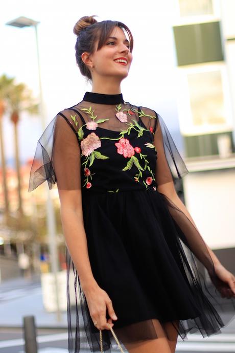 BLACK TUL DRESS