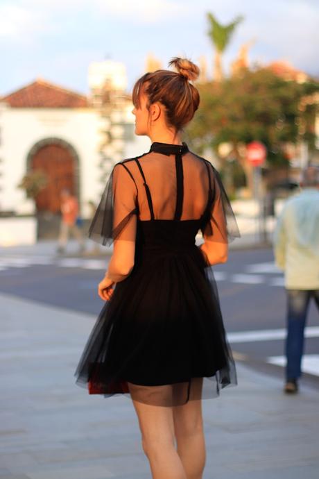 BLACK TUL DRESS